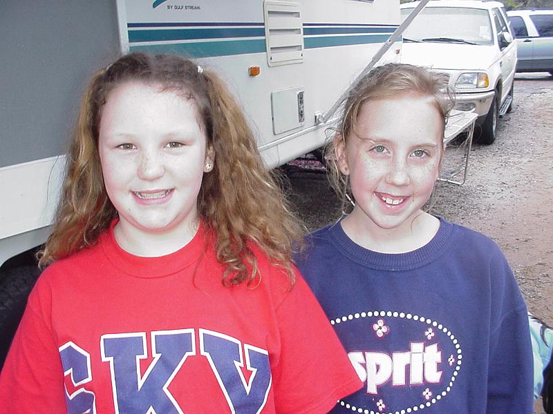 2000 - Indian Princess Spring Campout, Mineral Wells SP, TX -  Stephanie & Kaitlyn.jpg - 2000 - Indian Princess Spring Campout, Mineral Wells SP, TX -  Stephanie & Kaitlyn
